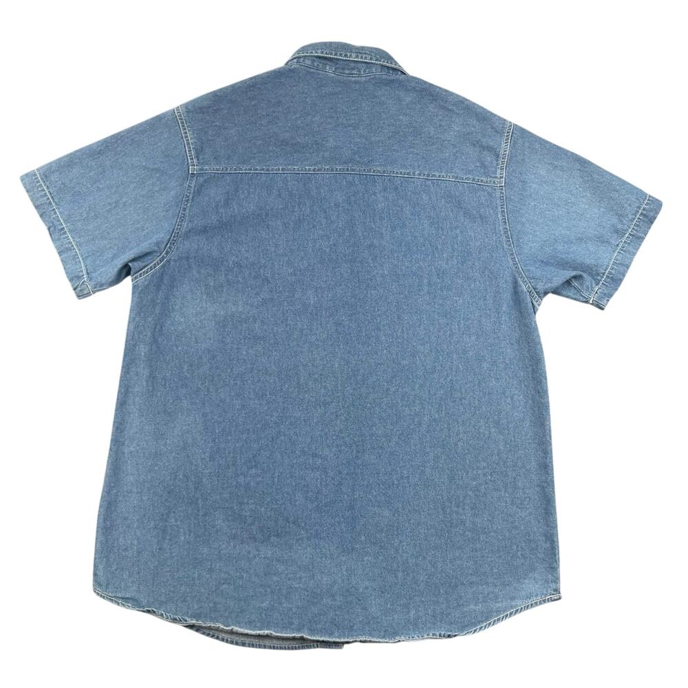 Vintage Bobbie Brooks Shirt Embroidered Fall Autumn Denim Button Front Top L - Picture 2 of 9